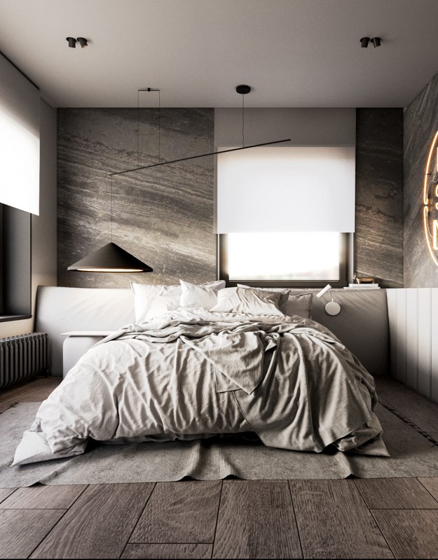 Контрастный дизайн интерьера