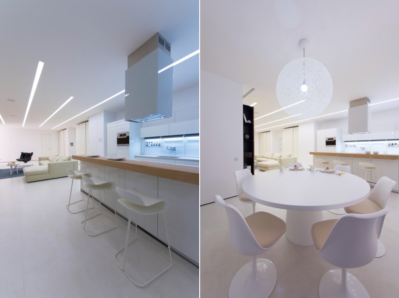 Минималистичный дизайн интерьера с акцентом на модульность и функциональность