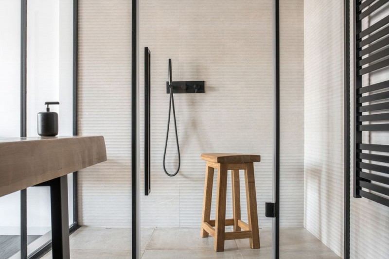 Стеклянные стены для зонирования киевской квартиры Стеклянные стены для зонирования киевской квартиры