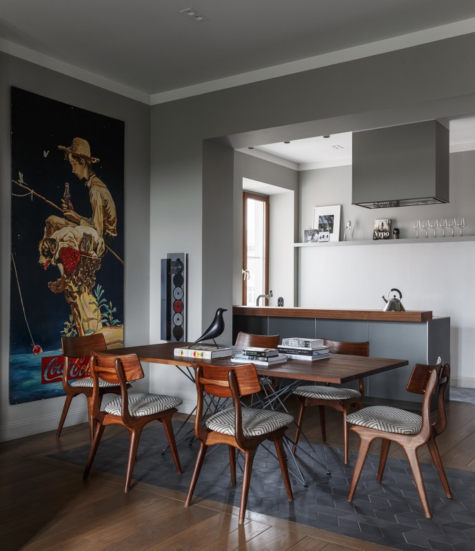 Оформление квартиры в серой гамме