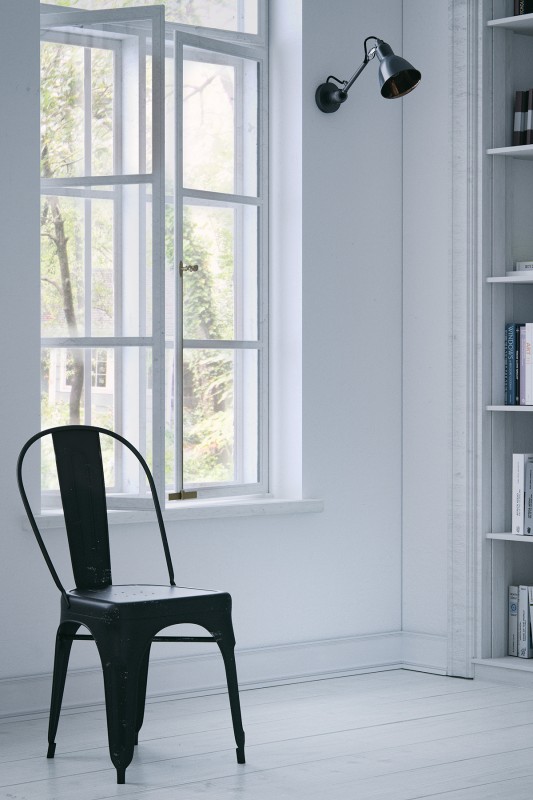 Проект квартиры художника в светлых тонах