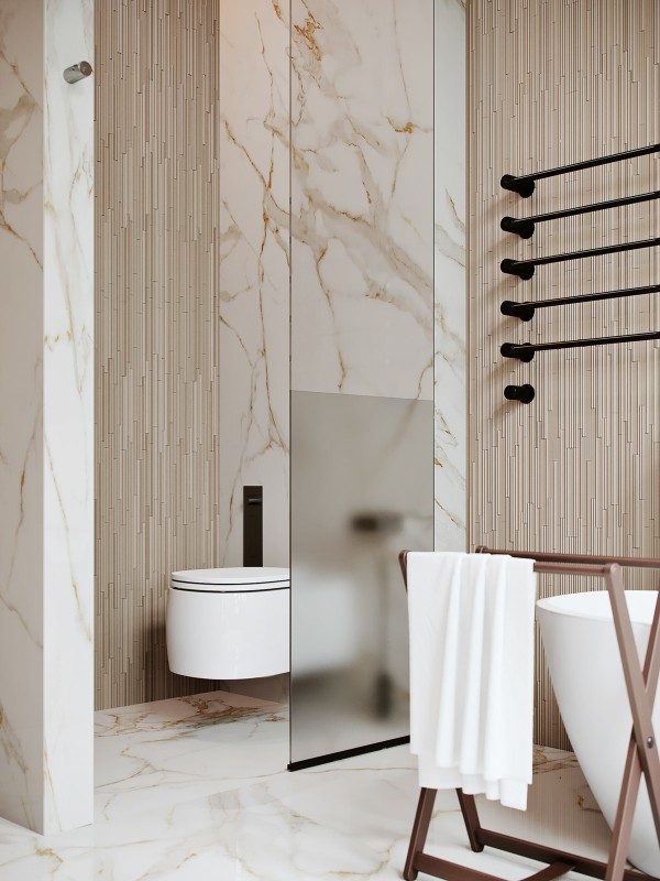 Строгий и роскошный интерьер двухуровневой квартиры Строгий и роскошный интерьер двухуровневой квартиры