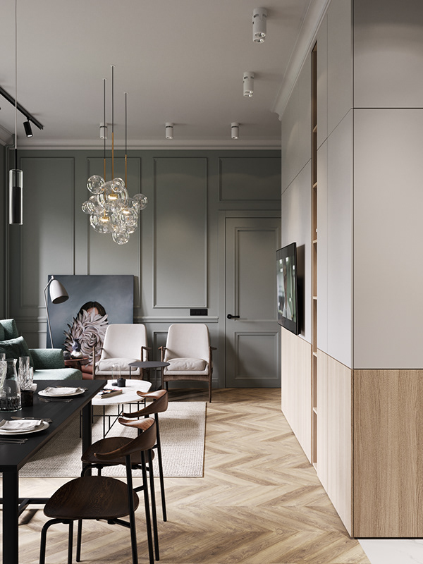 Стильные апартаменты для молодой пары