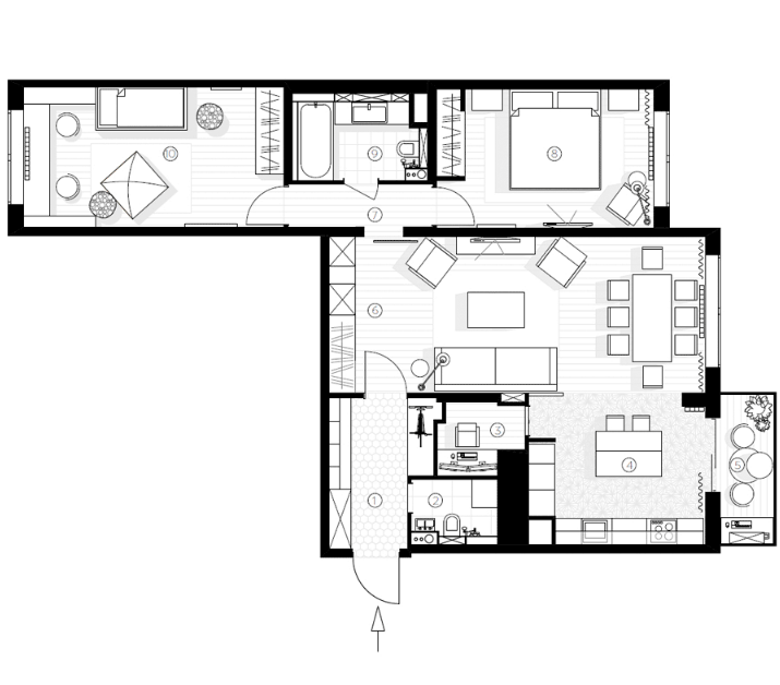 Выразительные акценты на нейтральном и сдержанном фоне