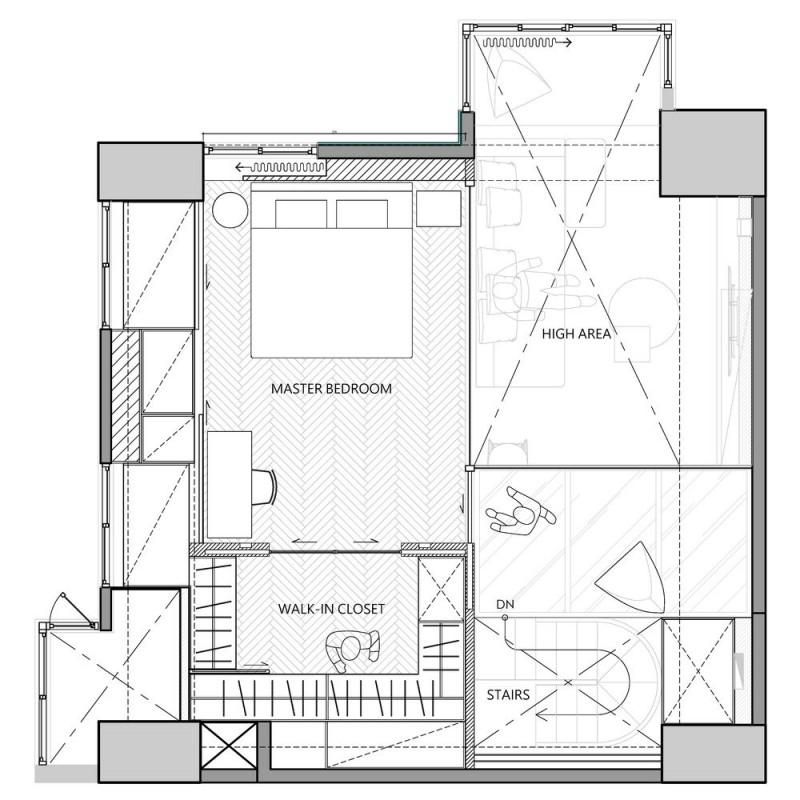 Двухуровневая квартира, расположенная в Нью-Тайбэй на Тайване