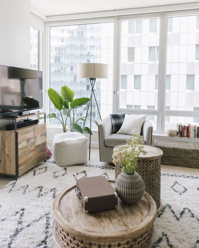 Интерьер просторной квартиры в Нью-Йорке