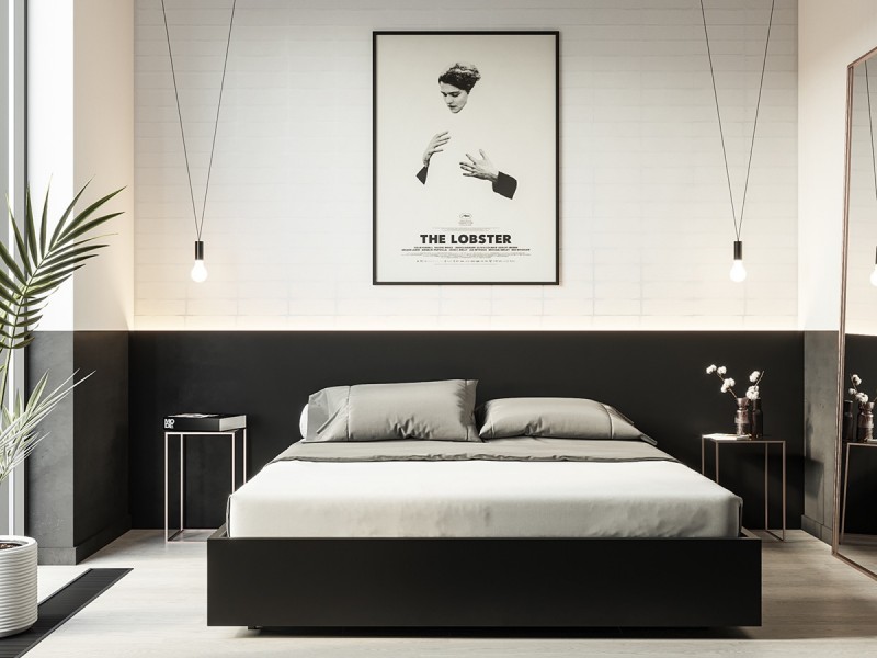 Нейтральная палитра в оформлении компактной квартиры с панорамными окнами