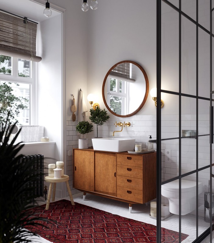 Эклектичный интерьер в скандинавском стиле