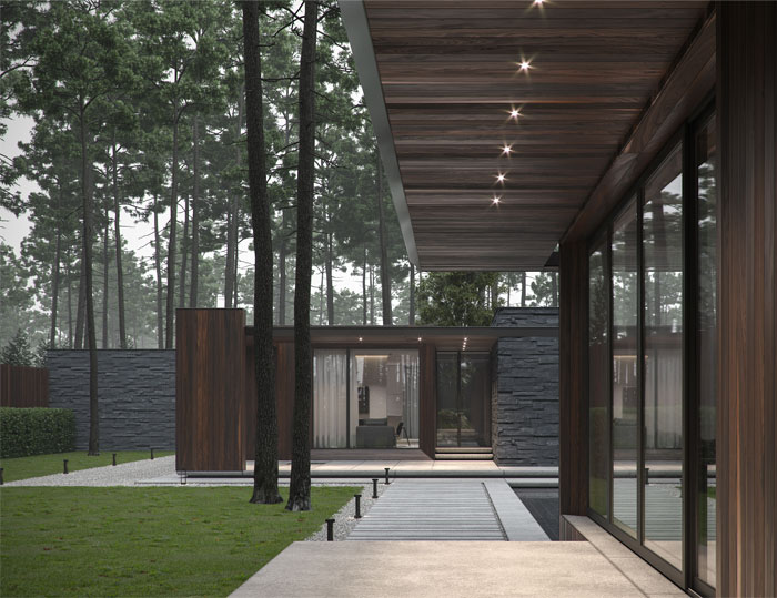 Интерьер дома в лесу под Киевом