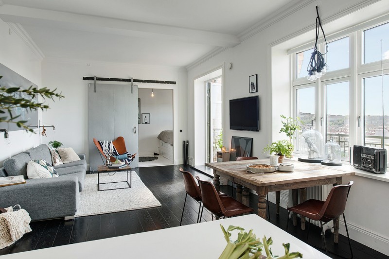 Интерьер квартиры в скандинавском стиле Интерьер квартиры в скандинавском стиле