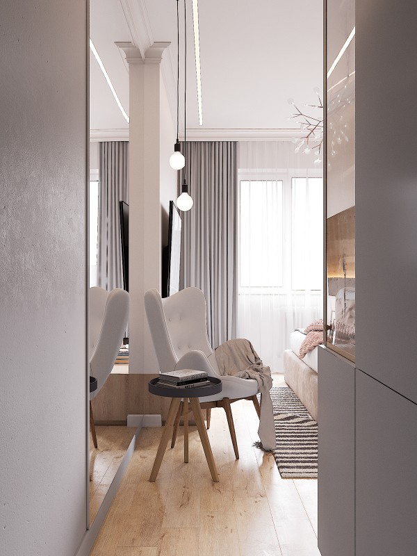 Современная квартира в приятной цветовой гамме с ноткой скандинавского настроения