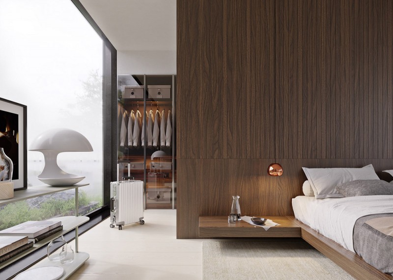 Финская вилла со стеклянными стенами и собственным пирсом