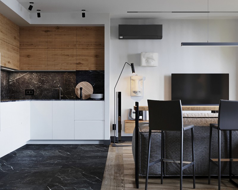 Гармоничное сочетание цветов в интерьере минской квартиры