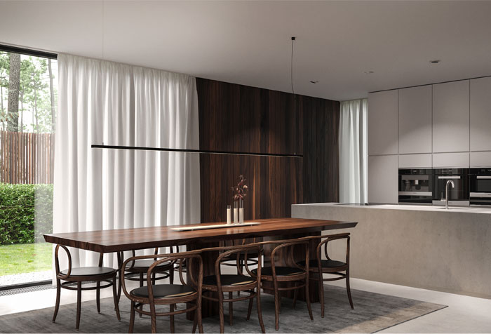 Интерьер дома в лесу под Киевом