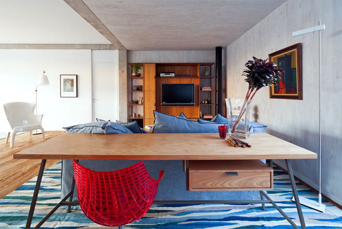 Красочный интерьер с этническими мотивами в бразильских апартаментах Красочный интерьер с этническими мотивами в бразильских апартаментах