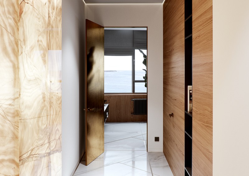 Мрамор, дерево и бетон в современном интерьере Мрамор, дерево и бетон в современном интерьере