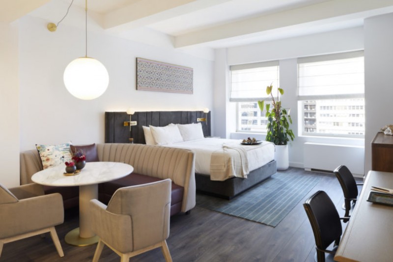 Отель с рабочими офисами Assemblage John Street 4* в Нью-Йорке