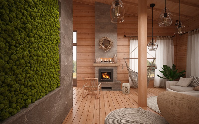 Проект загородного деревянного дома