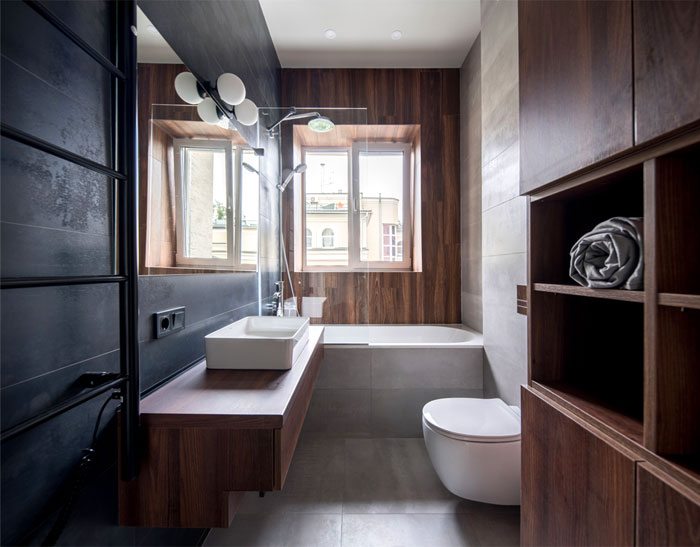 Простой, элегантный и современный интерьер небольшой киевской квартиры