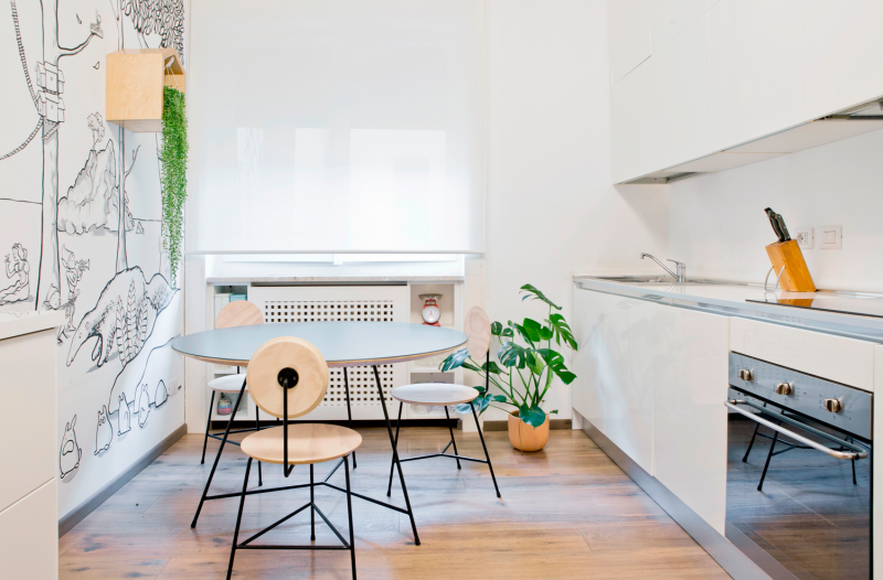 Дизайн интерьера двухуровневых апартаментов в Милане Дизайн интерьера двухуровневых апартаментов в Милане