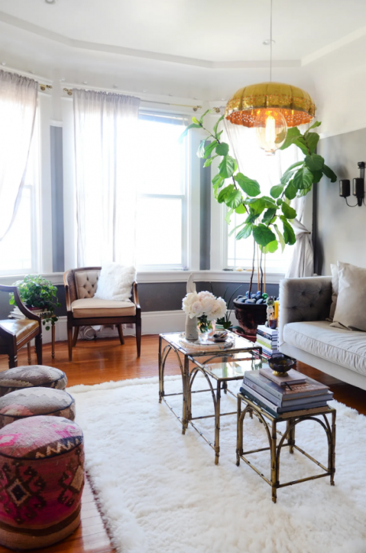 Классика и "бохо" в интерьере квартиры в Сан-Франциско