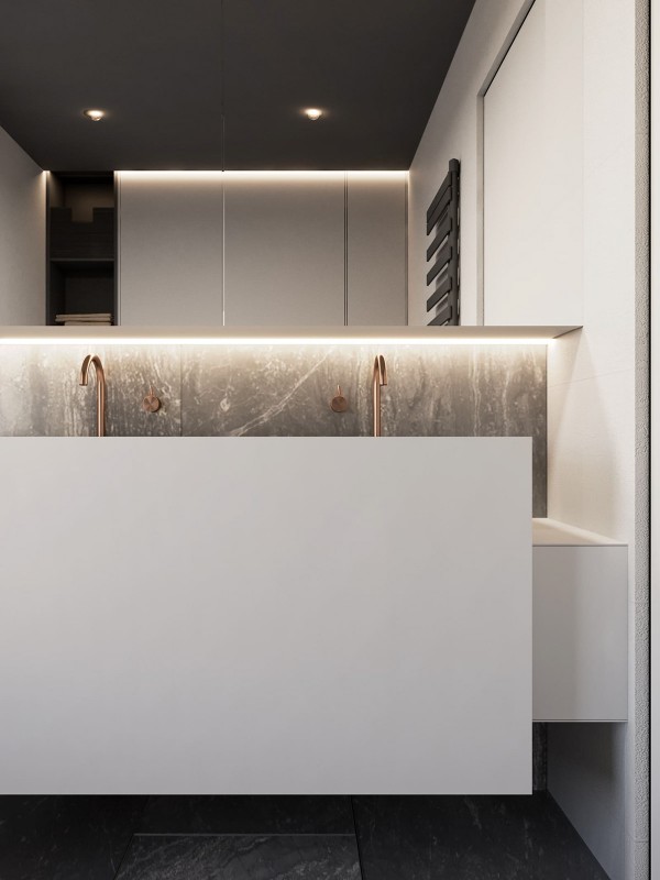 Контрастный дизайн интерьера