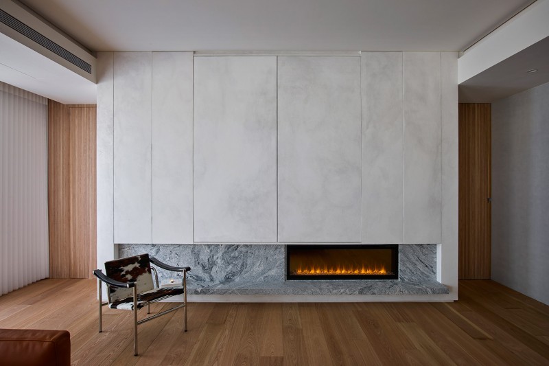 Натуральные материалы в интерьере апартаментов в Тайбэе