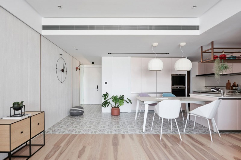 Оформление апартаментов в светлых тонах с добавлением пастельных оттенков