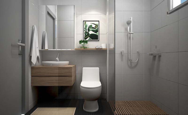 Проект апартаментов с доминирующим черно-белым дизайном