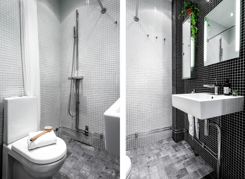 Сочетание черного и белого