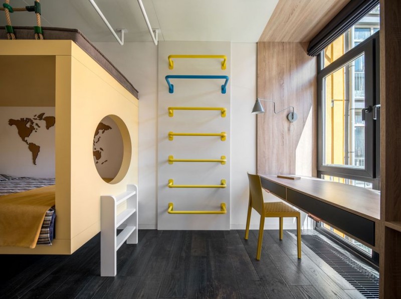 Стеклянные стены для зонирования киевской квартиры Стеклянные стены для зонирования киевской квартиры