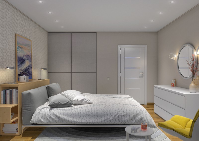 Акцент на яркие предметы в оформлении квартиры