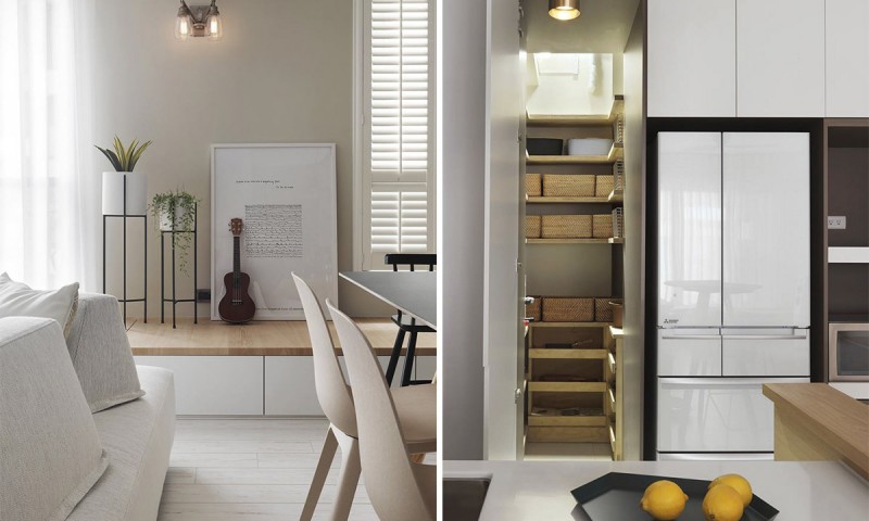 Баланс светлого и темного, нейтрального и цветного, роскоши и простоты в тайваньских апартаментах Баланс светлого и темного, нейтрального и цветного, роскоши и простоты в тайваньских апартаментах