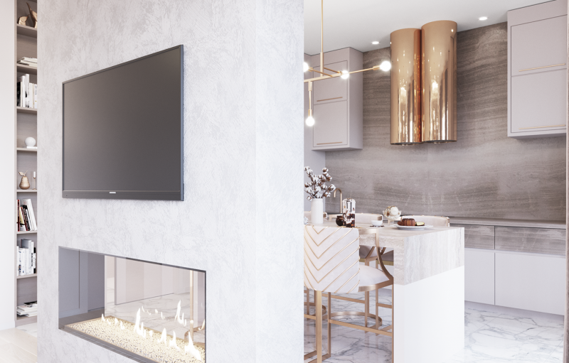 Роскошный интерьер небольшой квартиры