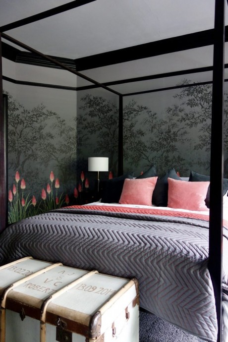 Спальня от дизайнеров британского лакокрасочного бренда Little Greene