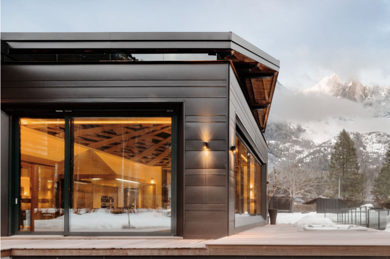 Ультрасовременное шале с видом на Монблан