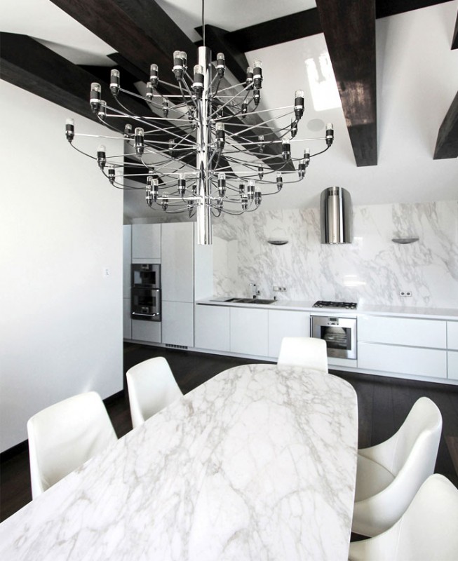 Минималистичный и изысканный интерьер пентхауса Минималистичный и изысканный интерьер пентхауса