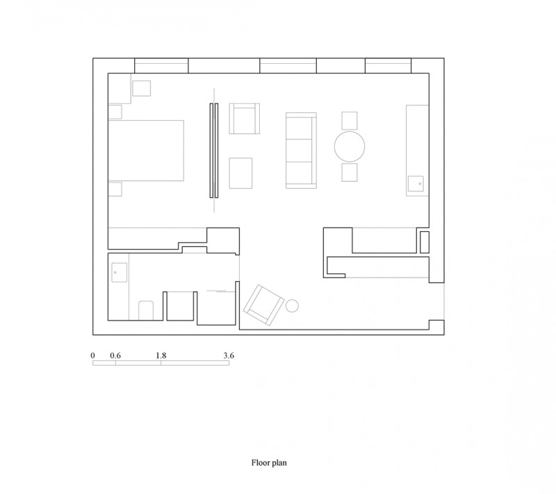 Акцентные фасады из шпонированного дерева в интерьере минской квартиры Акцентные фасады из шпонированного дерева в интерьере минской квартиры