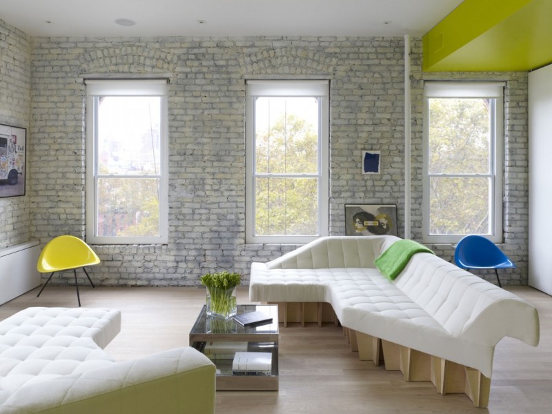 Квартира в стиле "лофт", расположенная в Нью-Йорке