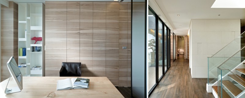 Минималистичная многоуровневая резиденция в Тайбэе