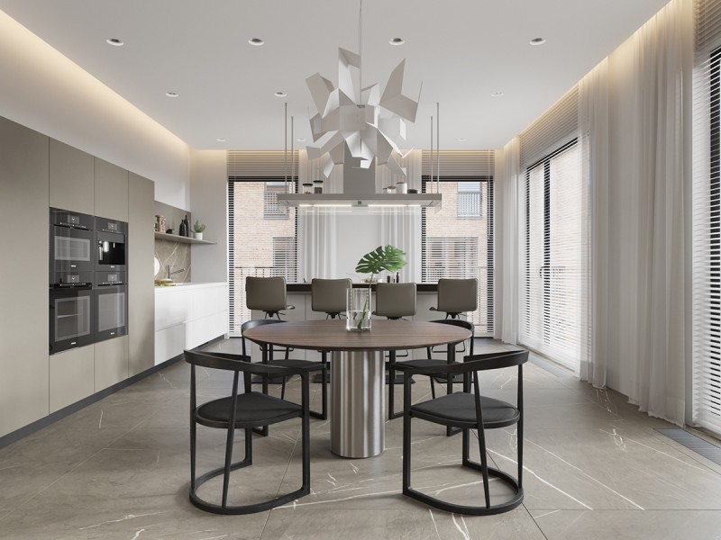 Просторная квартира в стиле "минимализм"