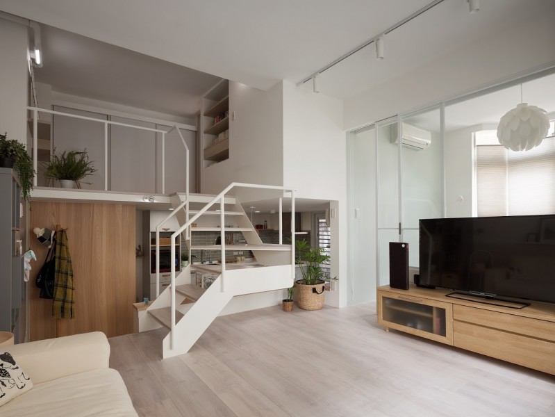 Многоуровневый лофт в Тайбэе