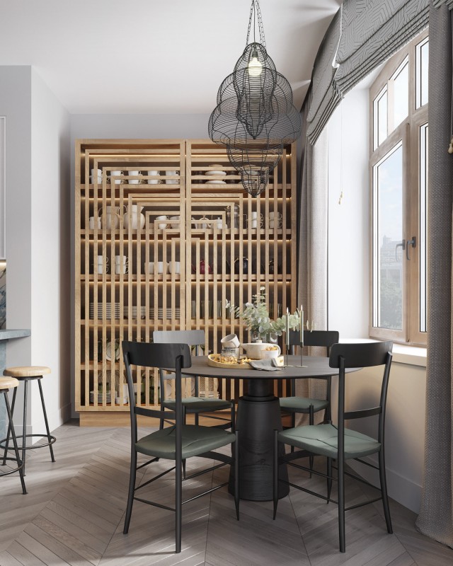 Просторные апартаменты, оформленные в пастельных тонах