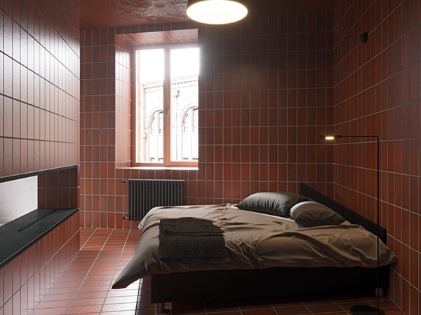 Акцентная стена в интерьере литовской квартиры