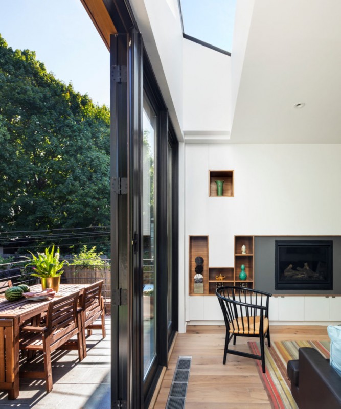 Очаровательный интерьер таунхауса в Бруклине Очаровательный интерьер таунхауса в Бруклине