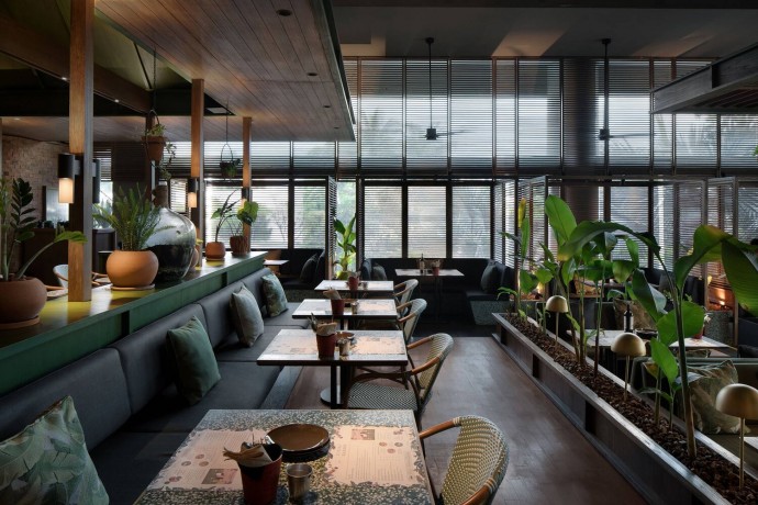 Ресторан Social Garden в Джакарте, Индонезия