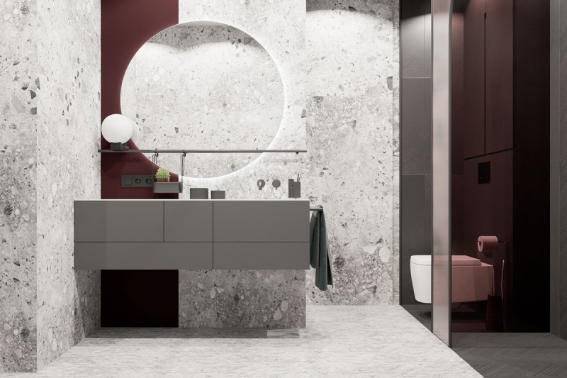 Богатый и благородный цвет "марсала" в современном интерьере