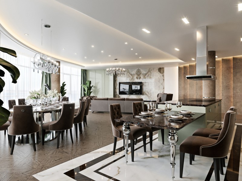 Гостиная в шоколадных тонах Гостиная в шоколадных тонах