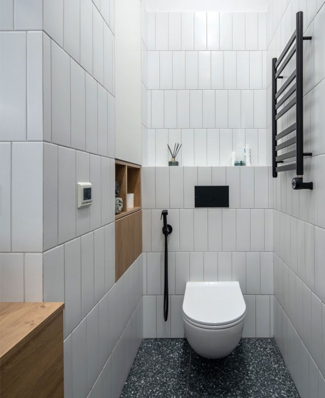 Монохромный интерьер уютной студии