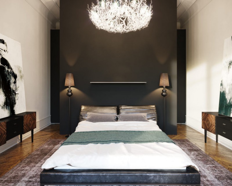 Эклектичная монохромная квартира в Руане, Франция